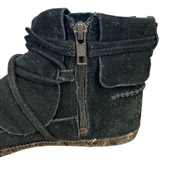 Ugg Australia Womens 1019129 Reid Black Suede Ankle Boots Moccasins Booties 7.5 - Picture 6 of 16